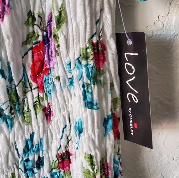 💐LOVE by CHESLEY💐 LACE UP FLORAL ROMPER 1x NWT - Picture 6 of 8